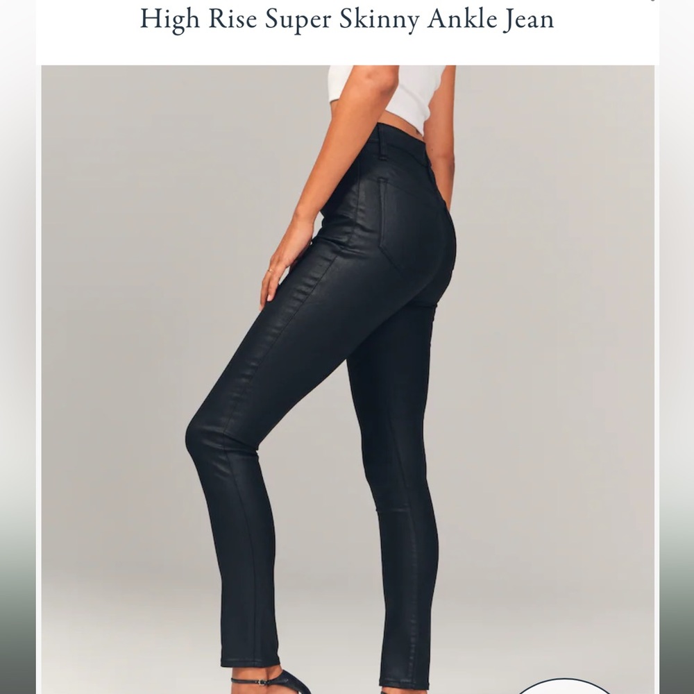 Abercrombie & Fitch High Rise Super Skinny Ankle Jean - Picture 9 of 13